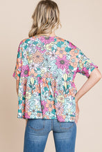 Load image into Gallery viewer, Spring Floral Peplum Top
