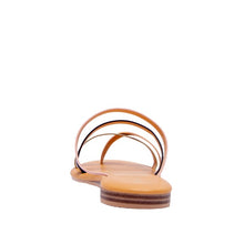Load image into Gallery viewer, Champagne Metallic Flat Sandals
