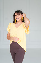 Load image into Gallery viewer, Honey Ruffle Cap Sleeve

