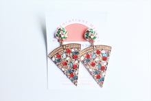 Load image into Gallery viewer, Rhinestone Pizza Earrings
