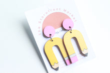 Load image into Gallery viewer, Wooden Pencil U Earrings
