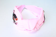 Load image into Gallery viewer, Pink Halloween Headband-BOO Seedbead Embroidery
