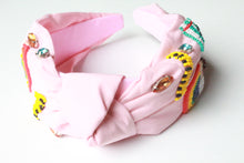 Load image into Gallery viewer, Teacher Life Pink Seedbead Headband
