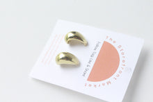 Load image into Gallery viewer, Little Gold Teardrop Stud Earrings
