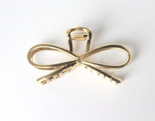 Load image into Gallery viewer, Gold Bow Coquette Metal Hair Clip
