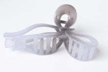 Load image into Gallery viewer, Ombre Grey/Blue Long Bow Coquette Hair Clip
