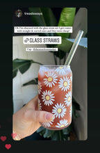 Load image into Gallery viewer, Daisy Iced Coffee Glass Can Cup-16 oz
