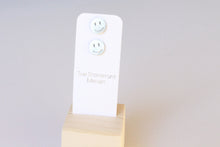 Load image into Gallery viewer, Silver Smiley Studs- Stainless Steel
