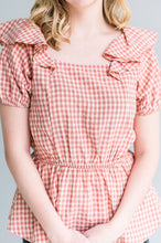 Load image into Gallery viewer, Mauve Gingham Top
