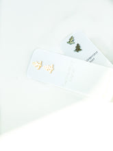 Load image into Gallery viewer, Simple Gold Stainless Steel Christmas Tree Studs
